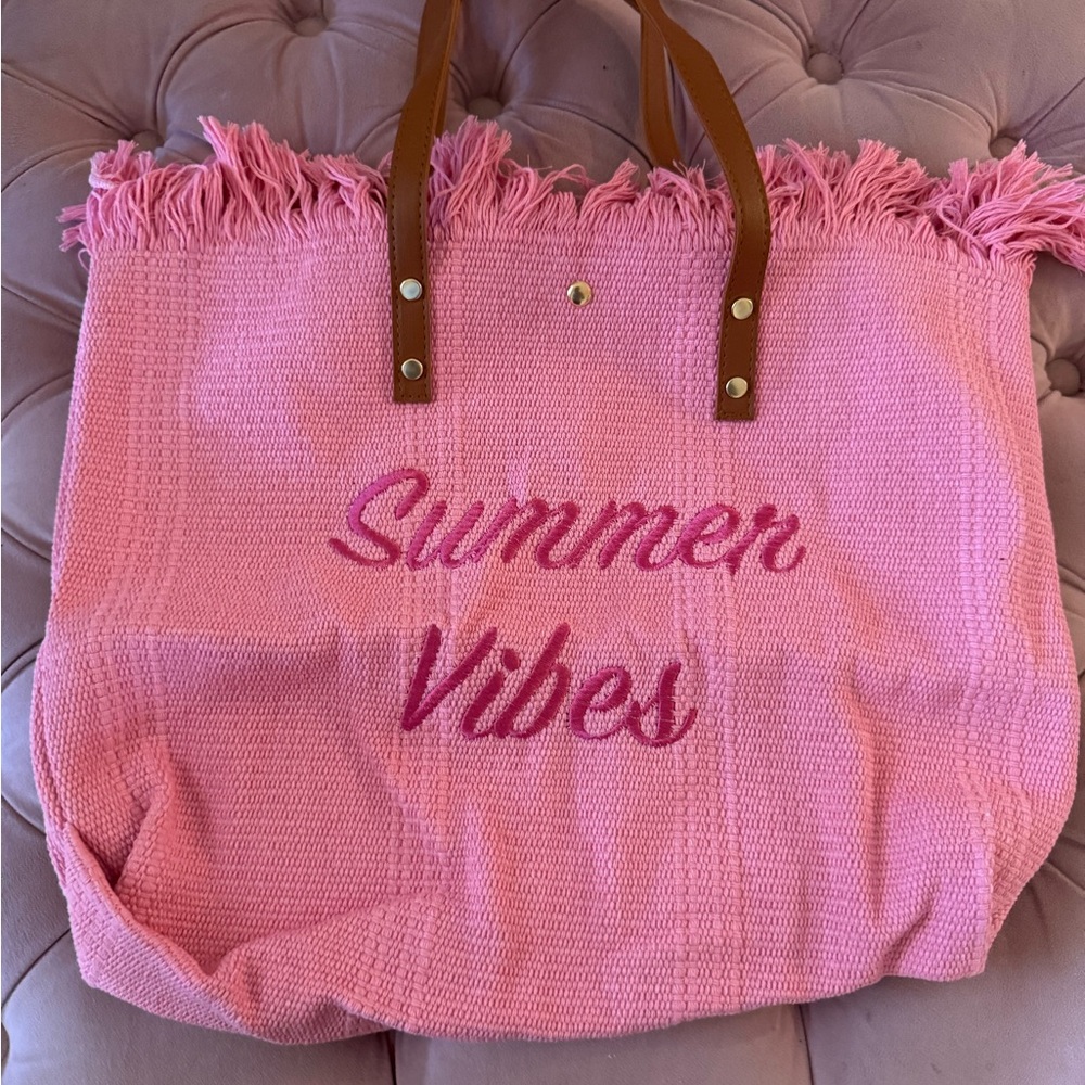 Pink Summer Vibes Tote Bag